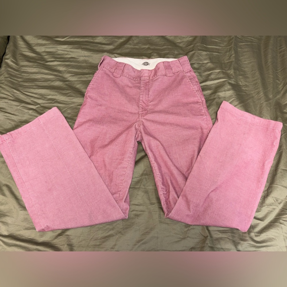 Dickies corduroys in a dull pink